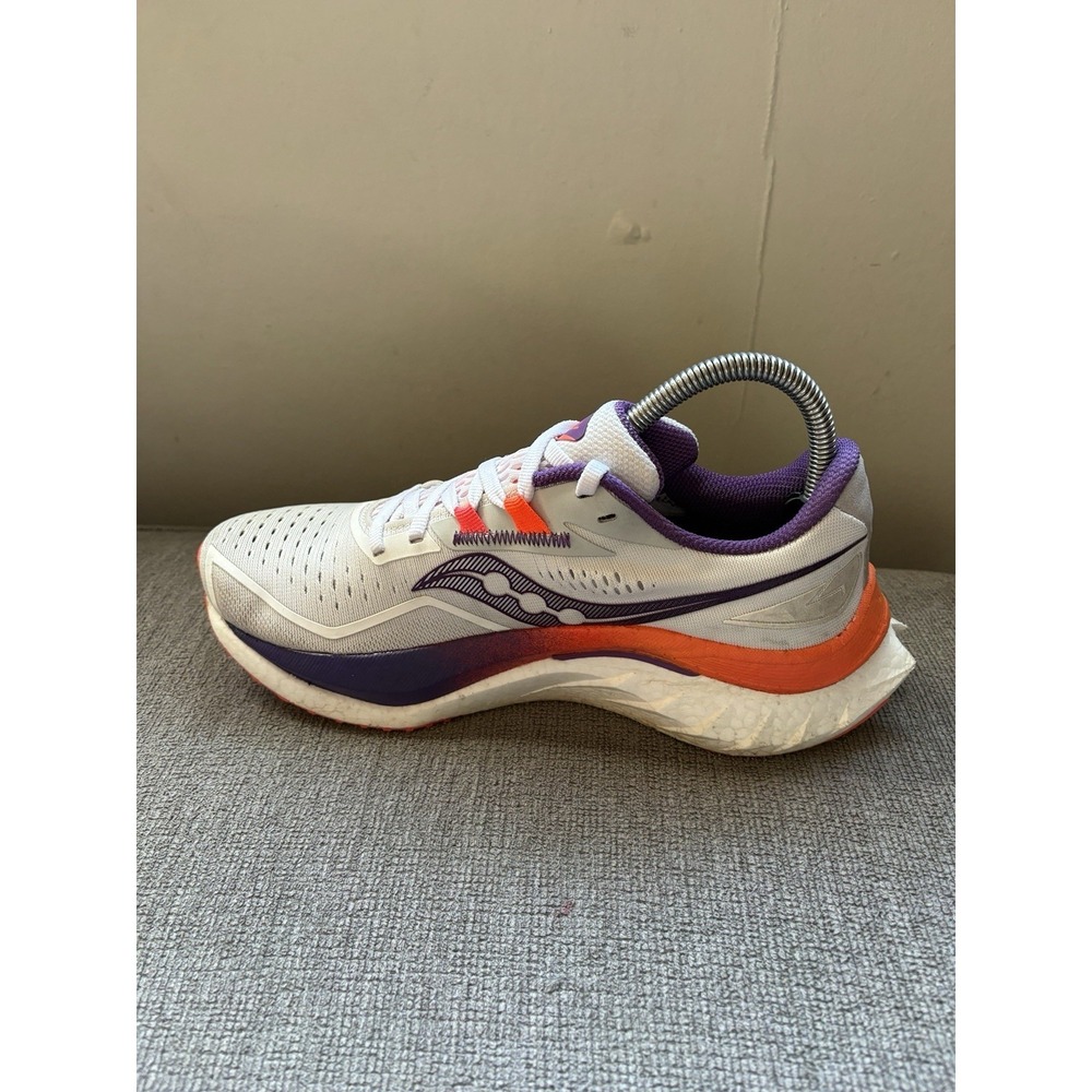 Saucony Endorphin Speed 4 Women's 7.5 Running Shoes White Sneakers Excellent - Picture 6 of 8